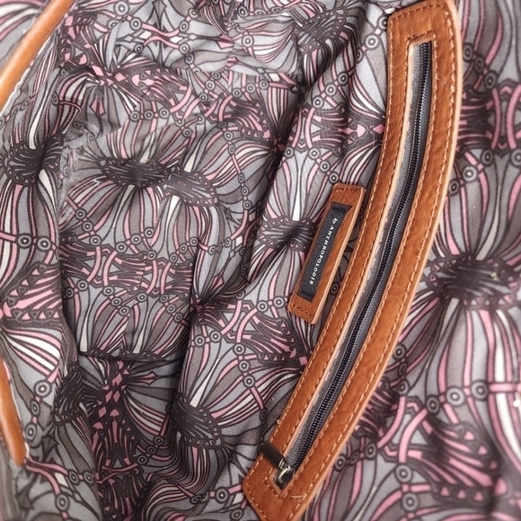 Anthropologie Camel Tan Brown Leather Hobo Tote - Picture 12 of 15